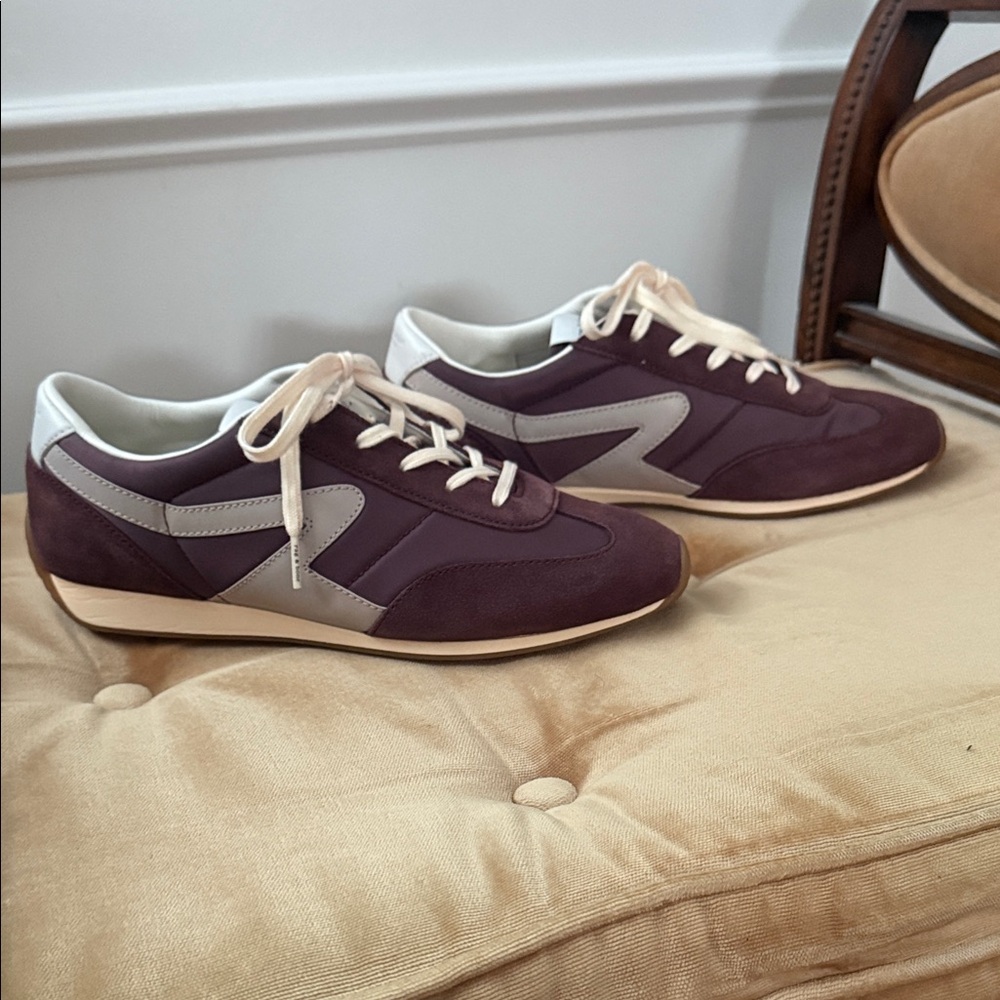 Rag and Bone Sneakers in Grape Purple and Bone